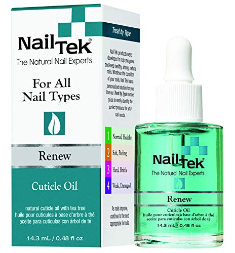 Nail Tek Renew, Aceite Natural Para Cutículas Con Árbol De T