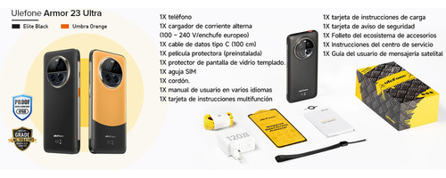 Ulefone Celular Ulefone Armor 23 Ultra 5g Smartphone Robusto Desbloq
