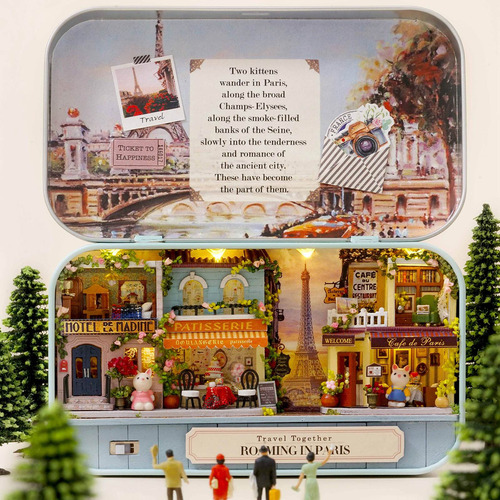 Diy Ensamblado Caja Teatro Casa De Muñecas Kit 3d Miniatura
