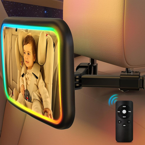 Espejo Retrovisor Para Coche De Bebé Con Mando A Distancia,