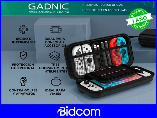 Funda Estuche Para Nintencdo Switch Gadnic Rígida Resistente