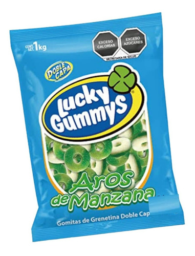 Lucky Gummys Aros De Manzana 1kg