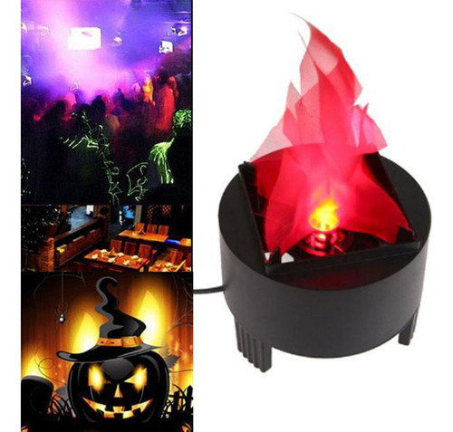 Decoración Navideña Lámpara 3d Fuego De Tamaño Pequeño