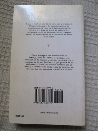 Imagen 2 de 7 de William Shakespeare - Romeo Y Julieta - Cátedra - Bilingüe