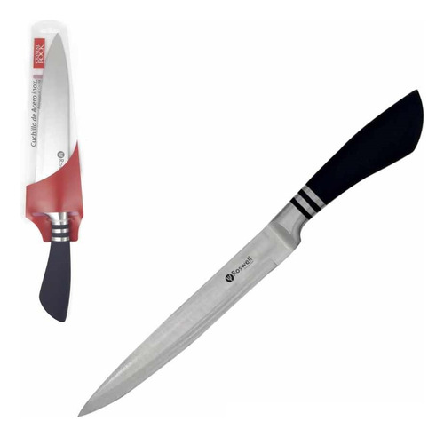 Cuchillo Roswell Acero Inoxidable 33cm. Mango De Goma