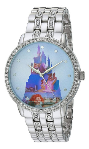 Reloj Mujer Disney Wds000066 Cuarzo Pulso Plateado Just Watc