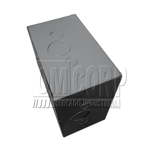 Caja Paso Empalme Gris Metal 10 X 10 X 6