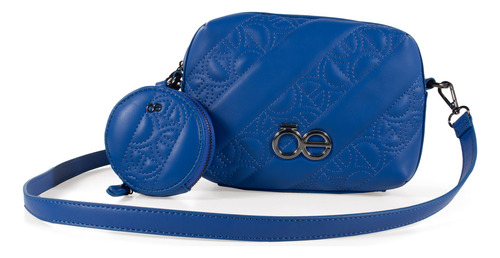 Bolsa Crossbody Cloe Para Mujer Con Monedero Cierre Metálico Color Azul