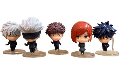 Set 6 Figuras Jujutsu Kaisen / Itadori , Gojo, Fushiguro