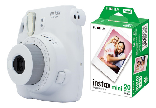 Cámara Instax Mini 9 Clear +cartucho De 20 Hojas Prom