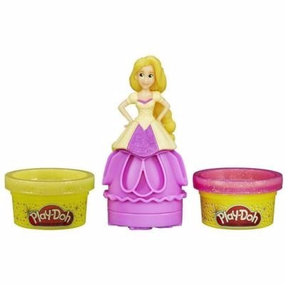 Play-doh Princesa Rapunzel Con Molde Muñeca Masa Brillos