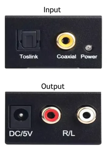 Conversor Audio Digital Optico A Analogico Bluetooth + Rca