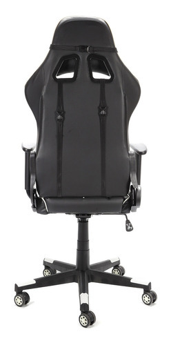 Imagen 6 de 7 de Silla Gamer Imback De Escritorio Ergonomica Reclinable Ajustable Giratoria Blanca Y Negra