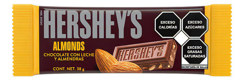 7 Pack Chocolate Con Almendras Hersheys 38
