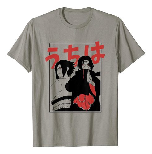 Naruto Shippuden Itachi Y Sasuke Playera Con Marco
