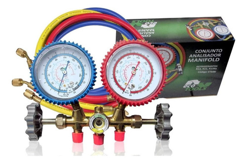 Bomba De Vácuo 3,6 Cfm Com Óleo + Manifold R22/r134/r404