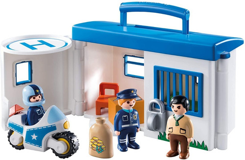 Todobloques Playmobil 123 9382 Estación De Policía !