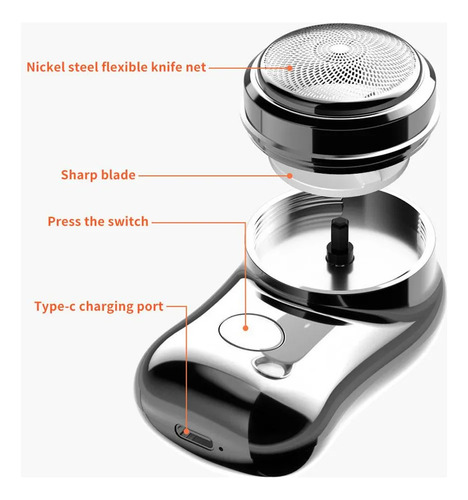 Mini Shaver Afeitadora Eléctrica Usb