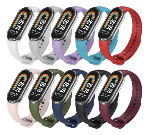 Pack 10 Correas Compatibles Con Xiaomi Mi Band 8 