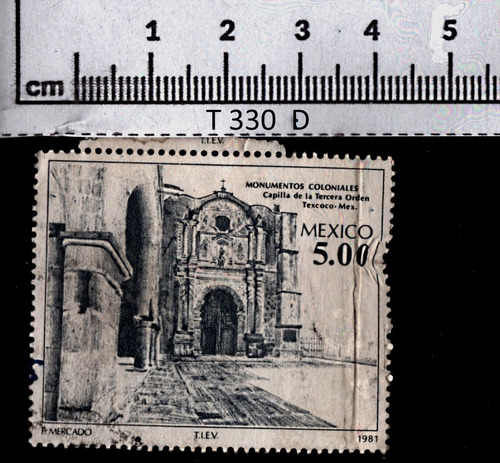 Sellos Postal  Estampillas  México  Edificios   T 300   D