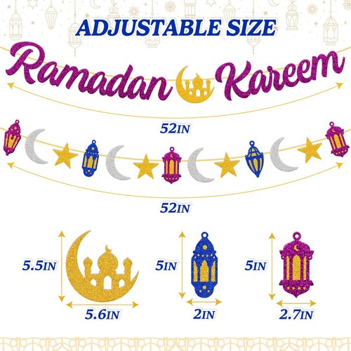 Ramadán Kareem Banner Ramadán Decoración Ramadán Kareem Muba
