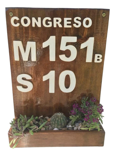 Cartel Madera, Números De Puerta, Artesanales, Rusticos!