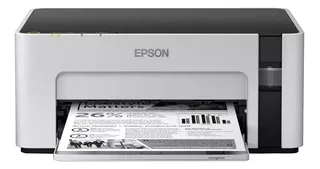 Impressora função única Epson EcoTank M1120 com wifi branca e preta 220V