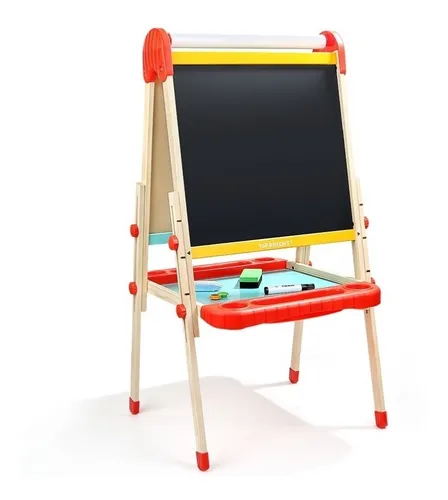 Pizarra Dibujo Doble Juego Didactico Top Bright Blanca Tiza