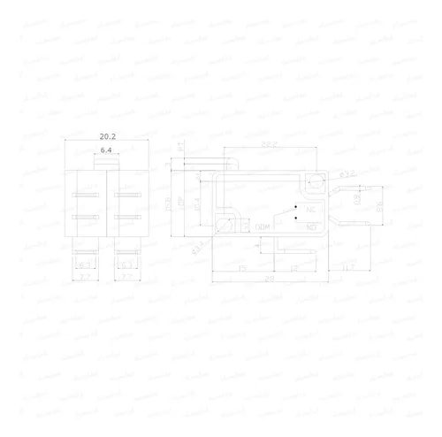 4 Micro Switch 16a 250v Final De Carrerera Doble 1 Pulsador