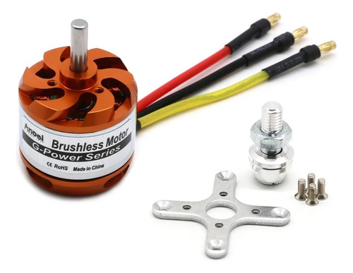 Motor Brushless  D3536 - 1250kv - 496w Com Conectores