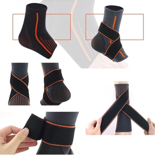 Tobillera Deportiva Doble Soporte Gym Lesiones Pack 6pzs