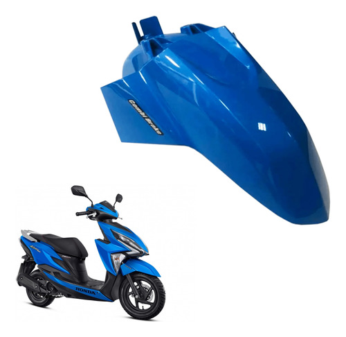 Paralama Dianteiro Honda Elite 125 Azul 2019-2024 Adesivado