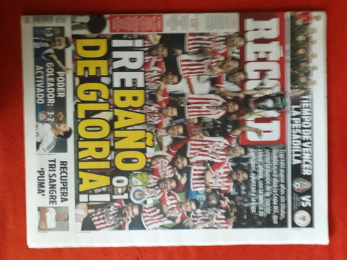 Histórico Periódico Récord Chivas Campeón Copa Mx 2015 