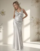 Comprar Vestido De Fiesta Talle Grande En Saten Juvenil Moda Pasion
