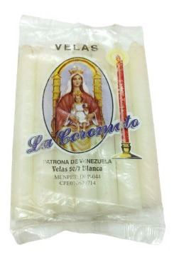 7 Vela Velita Empaquetada Blanca Coromoto 1090 1.64 Xavi