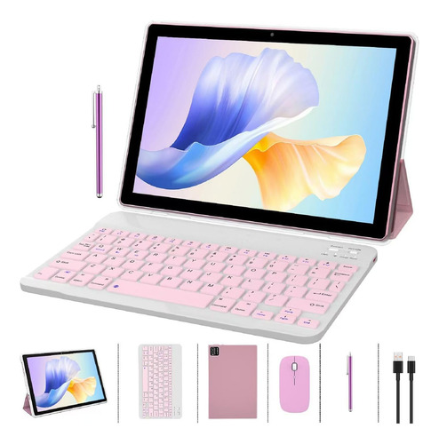 Tablet Zzb 10.1 Android 14 8gb+64gb Com Teclado E Mouse