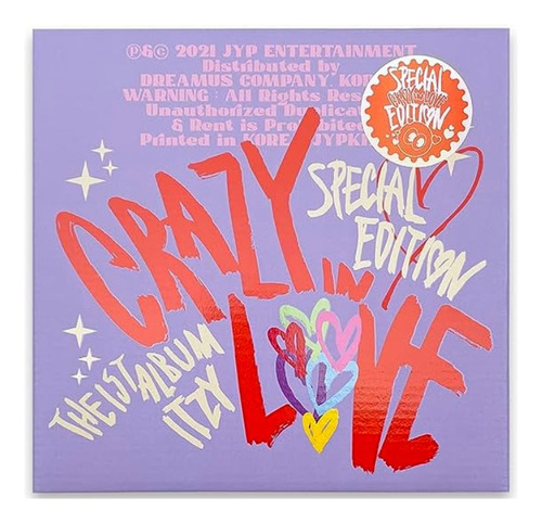 Itzy Album Oficial Crazy In Love Special Edition Photobook