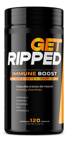 Suplemento Sistema Inmune 120 Capsulas Get Ripped Sabor Sin sabor