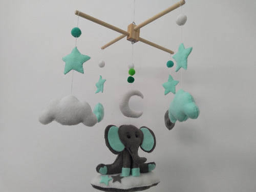 Móvil Para Cuna/cunero. Elefante. Artesanal !!!