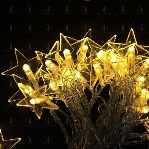 Combo Led Navidad 4 Guirnaldas 3 Metros Calido Pilas Premium