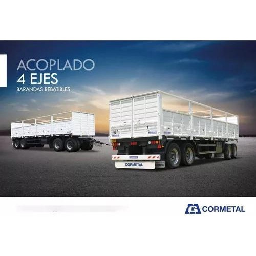 Acoplado 9,60m 4 Ejes Bar. Volcables, Abs - Entrega $: