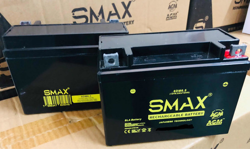 Batería 12v 6,5ah 10 Hr High Power 12n6.5 Aguila Md Smax.