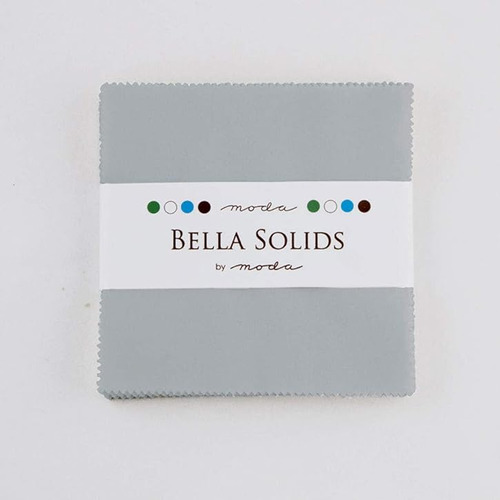 Bella Solids Steel Charm Pack 42 Cuadrados 5 Fabrics 9900pp