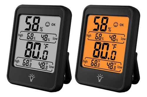 Tiqus Higrometro Indicador De Humedad, Termometro Digital Pa
