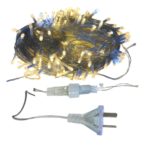 Guirnalda Luces Estrobo Calida Destello Frio 30 Mts Conector