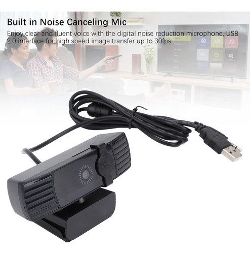 Cámara Web 1080p Usb Con Micrófono Y Reducción De Ruido