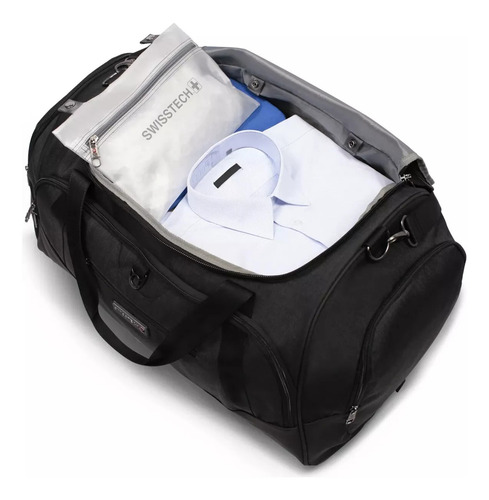 Bolsa De Viaje Swiss Tech Excursion Azul De 24 Maleta 24x15 Color Negra Negra