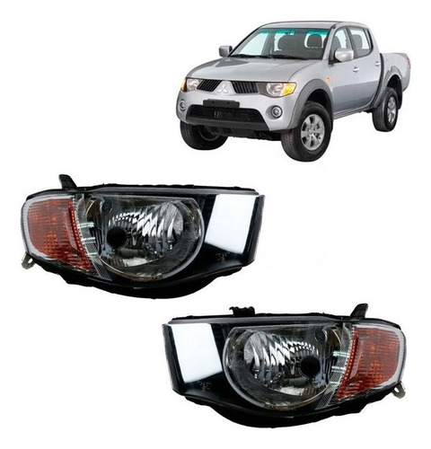 Par Opticos  Para Mitsubishi L200 2009 2014