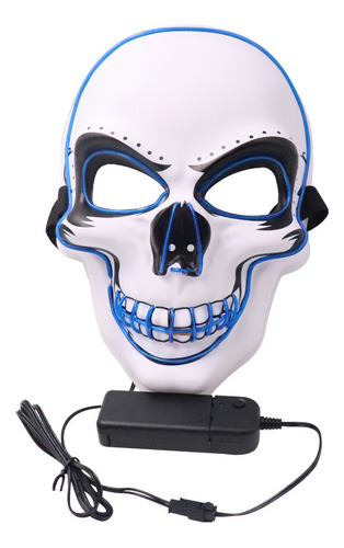 Mascaras Led Halloween Calavera De Terror Cosplay Fiesta