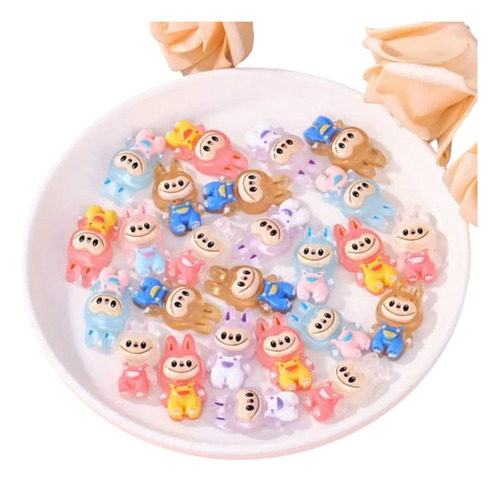 Mini Figuras Labubu Para Decoración De Accesorios 20 Pcs